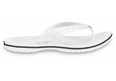 Crocs Crocband Flip-Flops Unisex, 43-44 EU, M10W12, Žabky, Pantofle, Sandály, White, Bílá, 11033-100