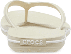 Crocs Crocband Flip-Flops Unisex, 43-44 EU, M10W12, Žabky, Pantofle, Sandály, Bone, Béžová, 11033-2Y2