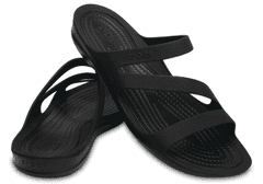 Crocs Swiftwater Sandals pro ženy, 41-42 EU, W10, Sandály, Pantofle, Black/Black, Černá, 203998-060