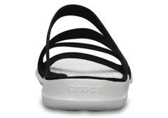 Crocs Swiftwater Sandals pro ženy, 36-37 EU, W6, Sandály, Pantofle, Black/White, Černá, 203998-066