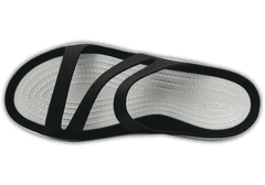 Crocs Swiftwater Sandals pro ženy, 34-35 EU, W5, Sandály, Pantofle, Black/White, Černá, 203998-066