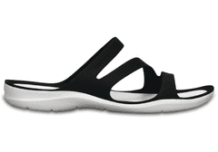 Crocs Swiftwater Sandals pro ženy, 34-35 EU, W5, Sandály, Pantofle, Black/White, Černá, 203998-066