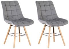 Sortland Jídelní židle Leni - 2 ks | šedé