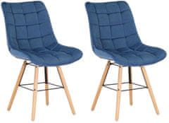 Sortland Jídelní židle Leni - 2 ks | modré