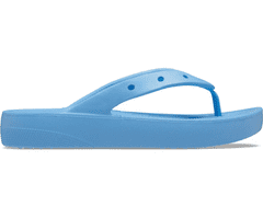 Crocs Classic Platform Flip-Flops pro ženy, 41-42 EU, W10, Žabky, Pantofle, Sandály, Oxygen, Modrá, 207714-4TB