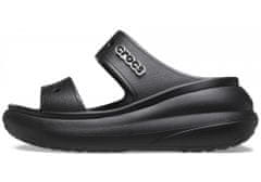 Crocs Classic Crush Sandals Unisex, 39-40 EU, M7W9, Sandály, Pantofle, Black, Černá, 207670-001