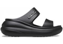 Crocs Classic Crush Sandals Unisex, 38-39 EU, M6W8, Sandály, Pantofle, Black, Černá, 207670-001