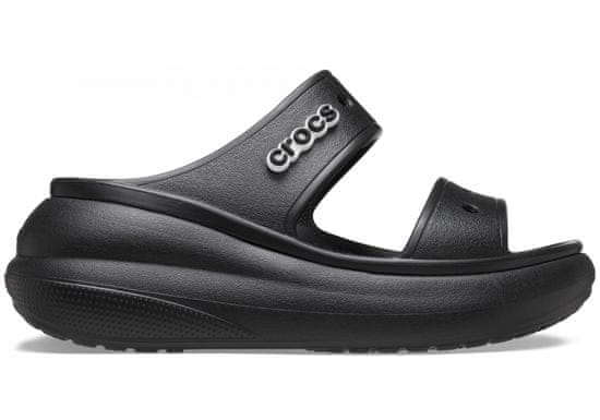 Crocs Classic Crush Sandals Unisex, 37-38 EU, M5W7, Sandály, Pantofle, Black, Černá, 207670-001