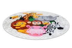 Dywany Łuszczów Dětský kusový koberec Junior 51595.801 Africa 100x100 (průměr) kruh