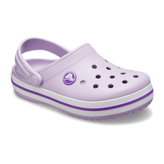 Crocs Crocband Clogs pro děti, 24-25 EU, C8, Pantofle, Dřeváky, Lavender/Neon Purple, Fialová, 207005-5P8