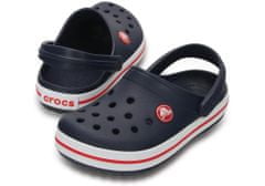 Crocs Crocband Clogs pro děti, 24-25 EU, C8, Pantofle, Dřeváky, Navy/Red, Modrá, 207005-485