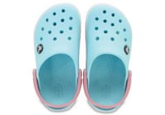 Crocs Crocband Clogs pro děti, 24-25 EU, C8, Pantofle, Dřeváky, Ice Blue/White, Modrá, 204537-4S3