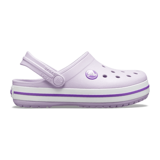 Crocs Crocband Clogs pro děti, 27-28 EU, C10, Pantofle, Dřeváky, Lavender/Neon Purple, Fialová, 207005-5P8