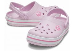 Crocs Crocband Clogs pro děti, 29-30 EU, C12, Pantofle, Dřeváky, Ballerina Pink, Růžová, 207006-6GD