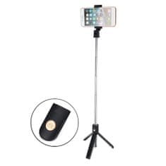 Kaku Selfie tyč Tripod K07 bluetooth stativ na dálkové ovládání, černá