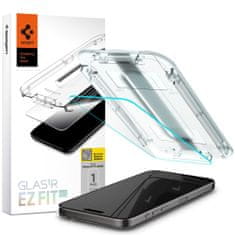 Spigen Ochranné Tvrzené Sklo Glas.Tr ”Ez Fit” iPhone 15 Pro Max Clear