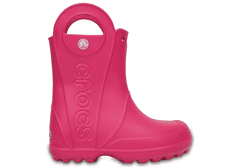 Crocs Handle It Rain Boots pro děti, 22-23 EU, C6, Holínky, Kozačky, Candy Pink, Růžová, 12803-6X0