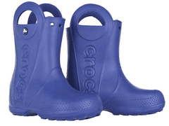 Crocs Handle It Rain Boots pro děti, 23-24 EU, C7, Holínky, Kozačky, Cerulean Blue, Modrá, 12803-4O5