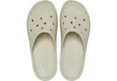 Crocs Classic Platform Slides pro ženy, 37-38 EU, W7, Pantofle, Sandály, Bone, Béžová, 208180-2Y2