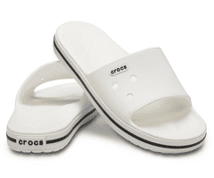 Crocs Crocband III Slides Unisex, 41-42 EU, M8W10, Pantofle, Sandály, White/Black, Bílá, 205733-103