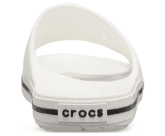 Crocs Crocband III Slides Unisex, 39-40 EU, M7W9, Pantofle, Sandály, White/Black, Bílá, 205733-103