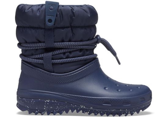 Crocs Classic Neo Puff Luxe Boots pro ženy, 41-42 EU, W10, Sněhule, Zimní Boty, Navy, Modrá, 207312-410
