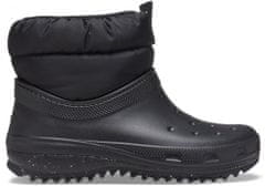Crocs Classic Neo Puff Shorty Boots pro ženy, 37-38 EU, W7, Sněhule, Zimní Boty, Black, Černá, 207311-001