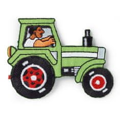 PRYM Nášivka traktor s řidičem, nažehlovací, zelená