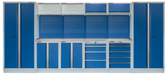 AHProfi Kvalitní PROFI BLUE dílenský nábytek - 4535 x 2000 x 495 mm - MTGS1300BB1