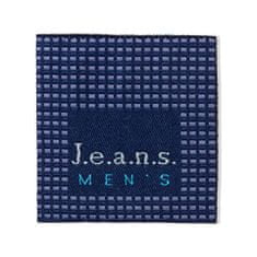 PRYM Nášivka džínový štítek Jeans Men's, čtverec, nažehlovací, modrá