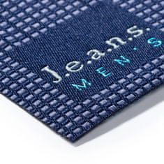 PRYM Nášivka džínový štítek Jeans Men's, čtverec, nažehlovací, modrá