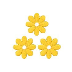 PRYM Nášivka květiny, malé, nažehlovací, žlutá