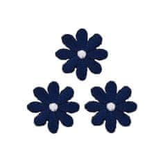 PRYM Nášivka květiny, malé, nažehlovací, tmavě modrá