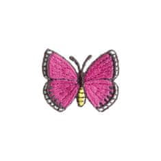 PRYM Nášivka motýlek, nažehlovací, růžová