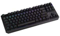 4DAVE Endorfy herní klávesnice Thock TKL Wireless Red / RGB / red sw. / bezdrátová / mechanická / CZ/SK layout / černá