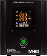 MHpower MHPower záložní zdroj MPU-300-12, UPS, 300W, čistý sinus, 12V