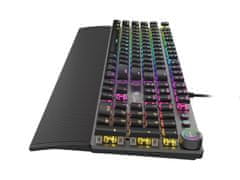 Genesis herní mechanická klávesnice THOR 401/RGB/Kailh Brown/Drátová USB/US layout/Černá