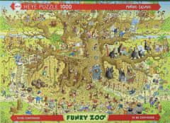 Heye Puzzle Šílená ZOO: Opičí výběh 1000 dílků