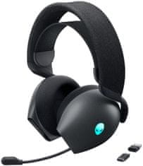 Alienware DELL AW720H/ Dual-Mode Wireless Gaming Headset/ bezdrátová sluchátka s mikrofonem/ černé