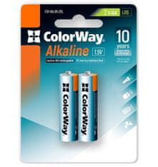 ColorWay alkalická baterie AA/ 1.5V/ 2ks v balení/ Blister