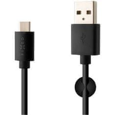 FIXED USB/USB-C kabel, USB 2.0, 2m,černý