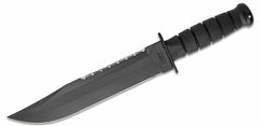 KA-BAR® KB-2211 Big Brother bojový nadrozměrný nůž 23,8 cm, celočerný, Kraton G, kožené pouzdro