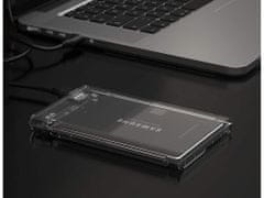 Iso Trade Externí kryt na pevný disk průhledný HDD SSD 2,5" + USB 3.0