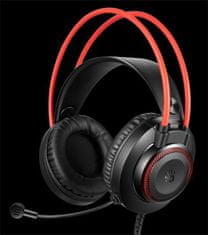 A4Tech Bloody G200, herní sluchátka s mikrofonem, 7 barev podsvícení, single jack + USB