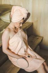Sotra Kilt do sauny dámský 75×150 cm, meruňkový, 100% bavlna