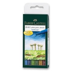 Faber-Castell Faber - Castell Popisovač Pitt Artist Pen Landscape 6 ks
