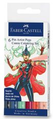 Faber-Castell Faber - Castell Popisovač Pitt Artist Pen Comic 6 ks