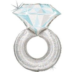Grabo Nafukovací balónek prstýnek s diamantem 97 cm -