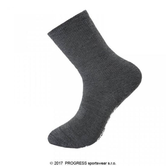 Progress Ponožky MANAGER merino šedé - 6-8