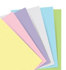 Filofax papír tečkovaný, pastelový